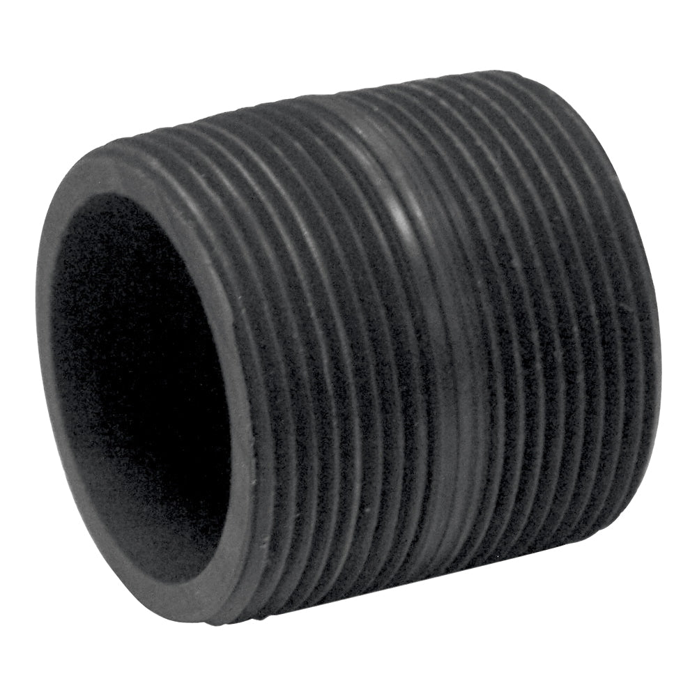 GENOVA 387001D Pipe Nipple, 1-1/2 in, MIP x MIP, PVC, Gray, SCH 80 Schedule, 1-3/4 in L