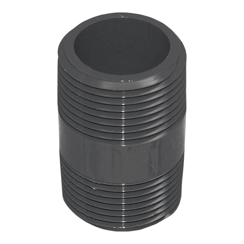 GENOVA 300 Series 383025D Pipe Nipple, 1/2 in, MIP, PVC, Gray, SCH 80 Schedule, 2-1/2 in L
