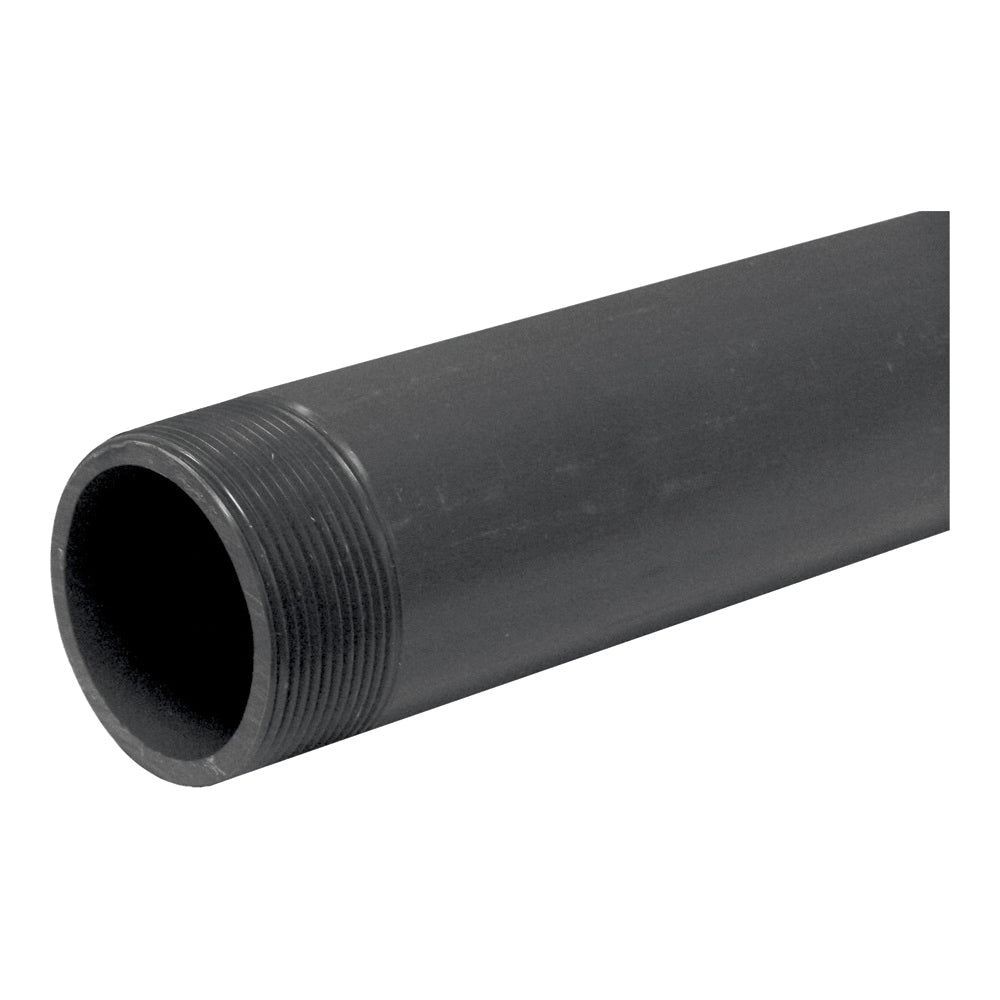 GENOVA 300 Series 388120D Pipe Nipple, 2 in, MIP, PVC, Gray, SCH 80 Schedule, 12 in L