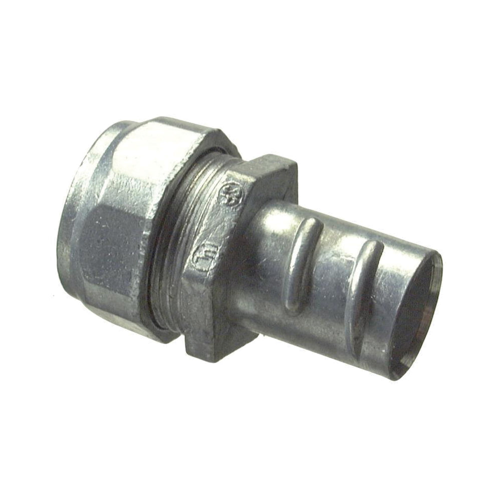 Halex 20491 EMT-to-Flex Coupling, 1/4 in, Zinc-Plated