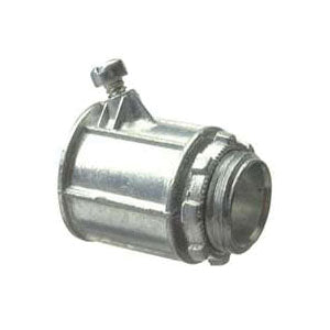 Halex 90481 Flex Connector, 1/2 in Screw, Zinc