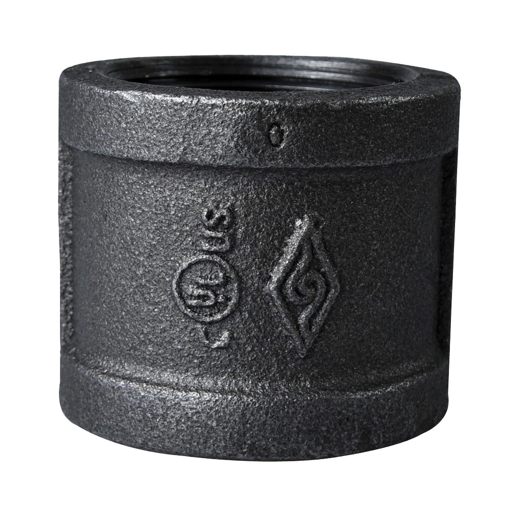 ProSource B220 40 Pipe Coupling, 1-1/2 in, FIP, Steel, SCH 40 Schedule, 300 psi Pressure