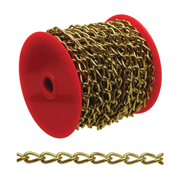 Campbell 0719027 Twist Chain, 90, 82 ft L, 5 lb Working Load, Nickel