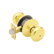 Load image into Gallery viewer, Schlage Plymouth Series F40VPLY605 Privacy Door Knob, Brass, Brass
