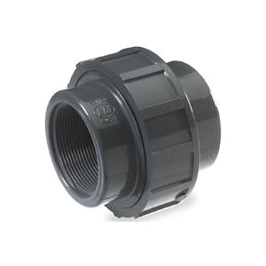 NDS U-1500-T Pipe Union, 1-1/2 in, FPT, Gray, SCH 80 Schedule, 150 psi Pressure