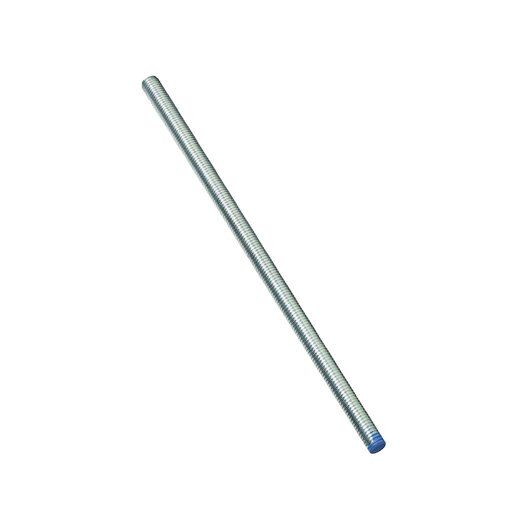 Stanley Hardware N179-622 Threaded Rod, 1/2-13 Thread, 72 in L, A Grade, Steel, Zinc, UNC Thread