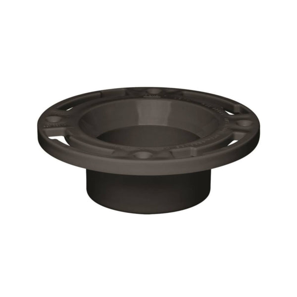 Oatey 43548 Closet Flange, 4 in Connection, ABS, Black, For: 4 in Pipes