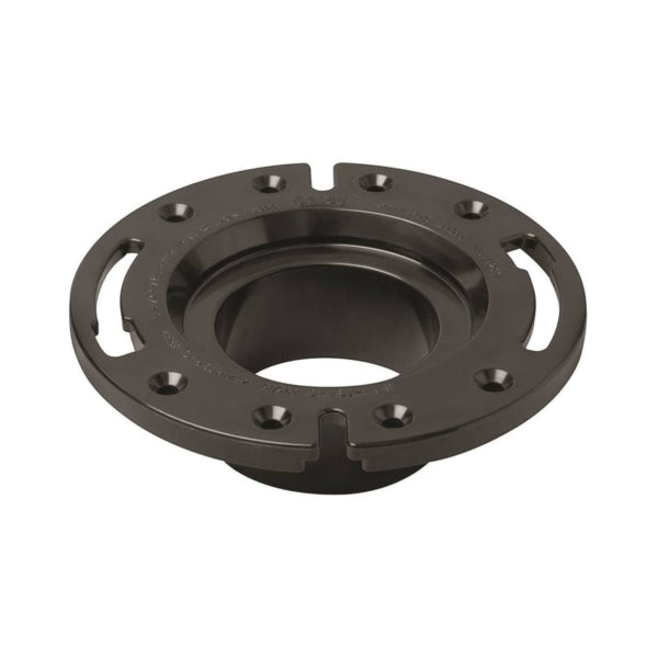 Oatey 43584 Closet Flange, 3 in Connection, ABS, Black