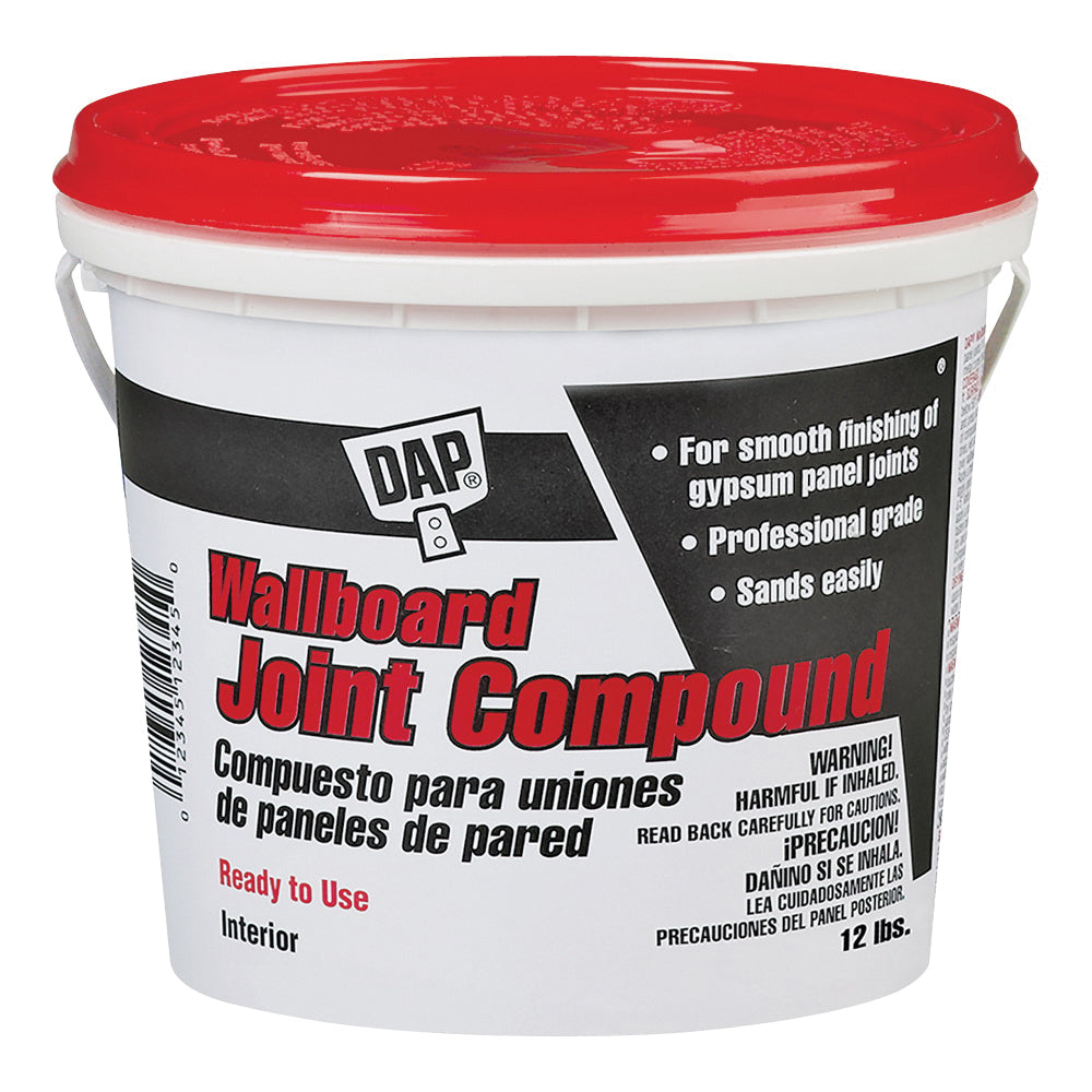 DAP 10102 Joint Compound, Paste, Off-White, 12 lb