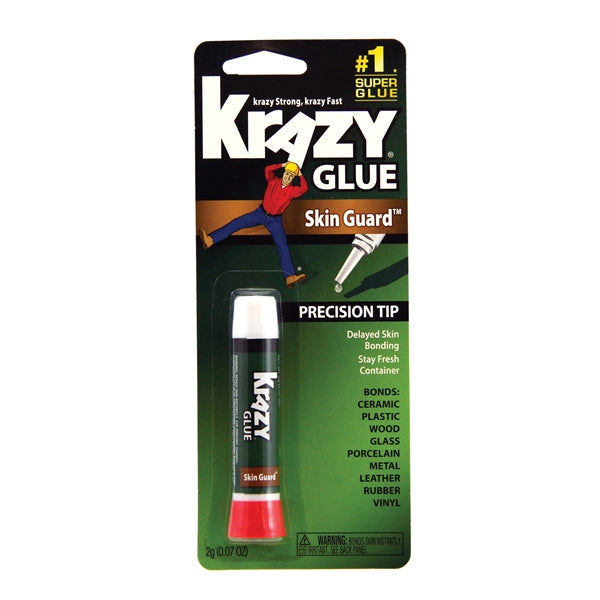 Krazy Glue Skin Guard KG78548R Super Glue, Liquid, Irritating, Clear, 2 g Tube