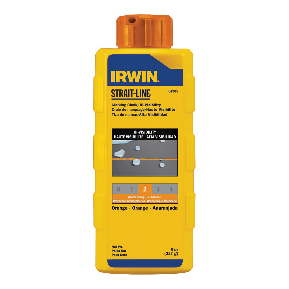 IRWIN 64905 Marking Chalk Refill, Orange, Temporary