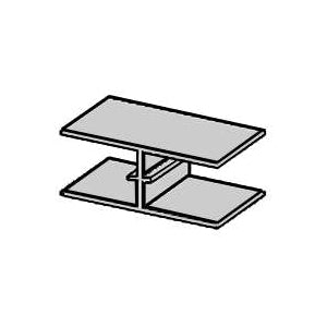 TAMLYN PC1532 Plywood Clip, Aluminum, Mill