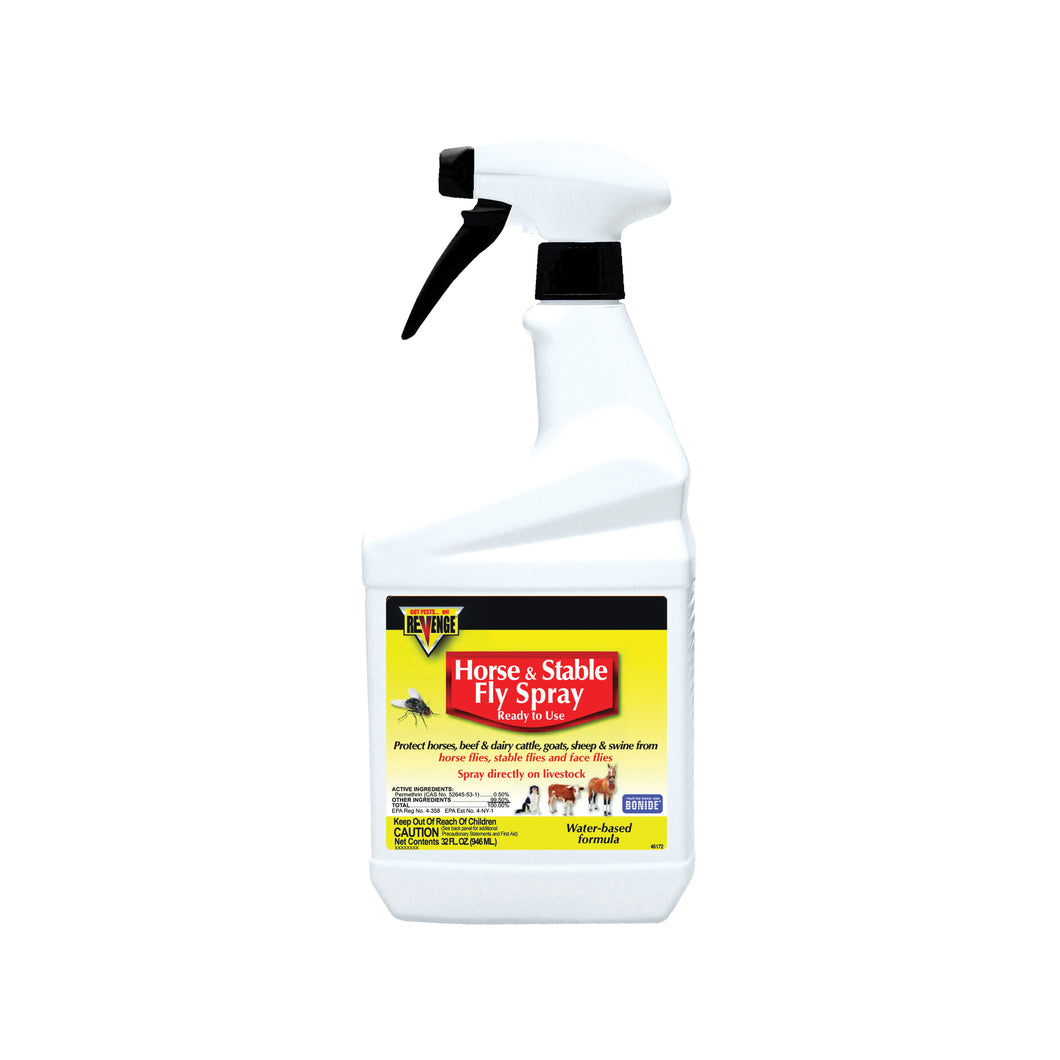 Bonide 46172 Horse and Stable Fly Spray, Liquid, Spray Application, 1 qt
