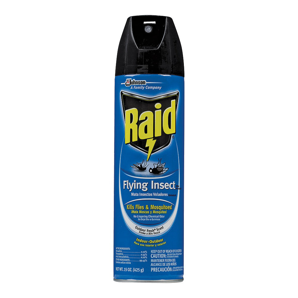 RAID 81666 Flying Insect Killer, Liquid, Spray Application, 15 oz