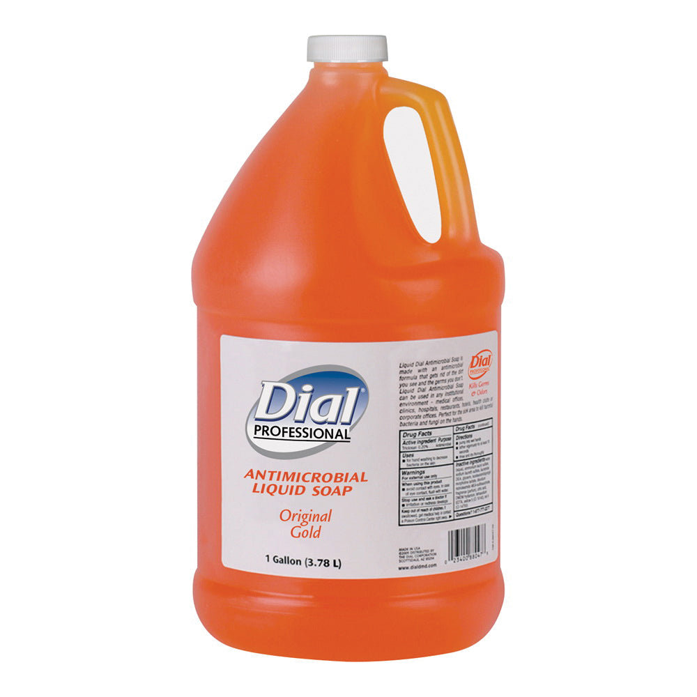 Dial Manufacturing 724716 Hand Soap, Liquid, Gold, Unscented, 1 gal Bottle