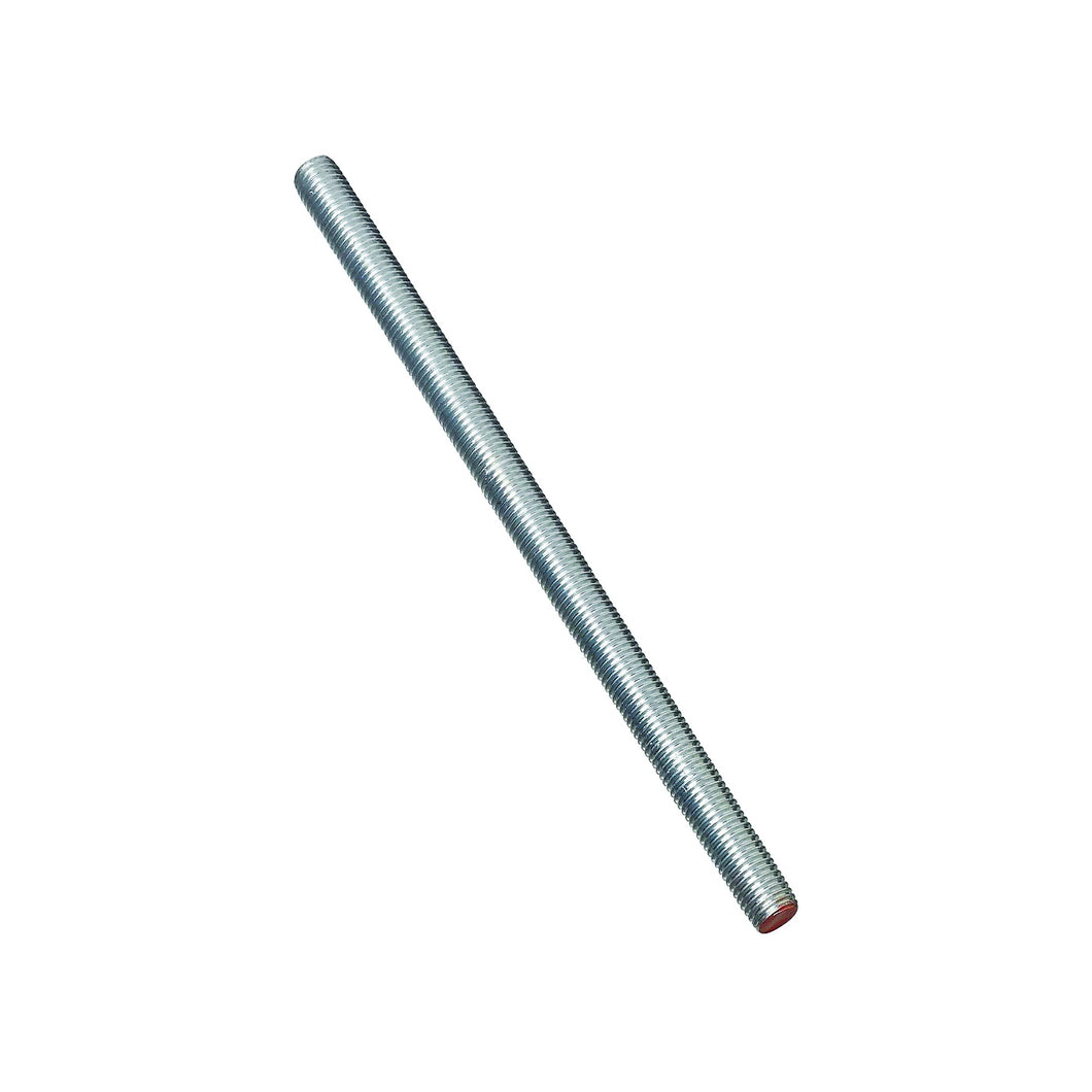 Stanley Hardware N179-630 Threaded Rod, 5/8-11 Thread, 72 in L, A Grade, Steel, Zinc, UNC Thread