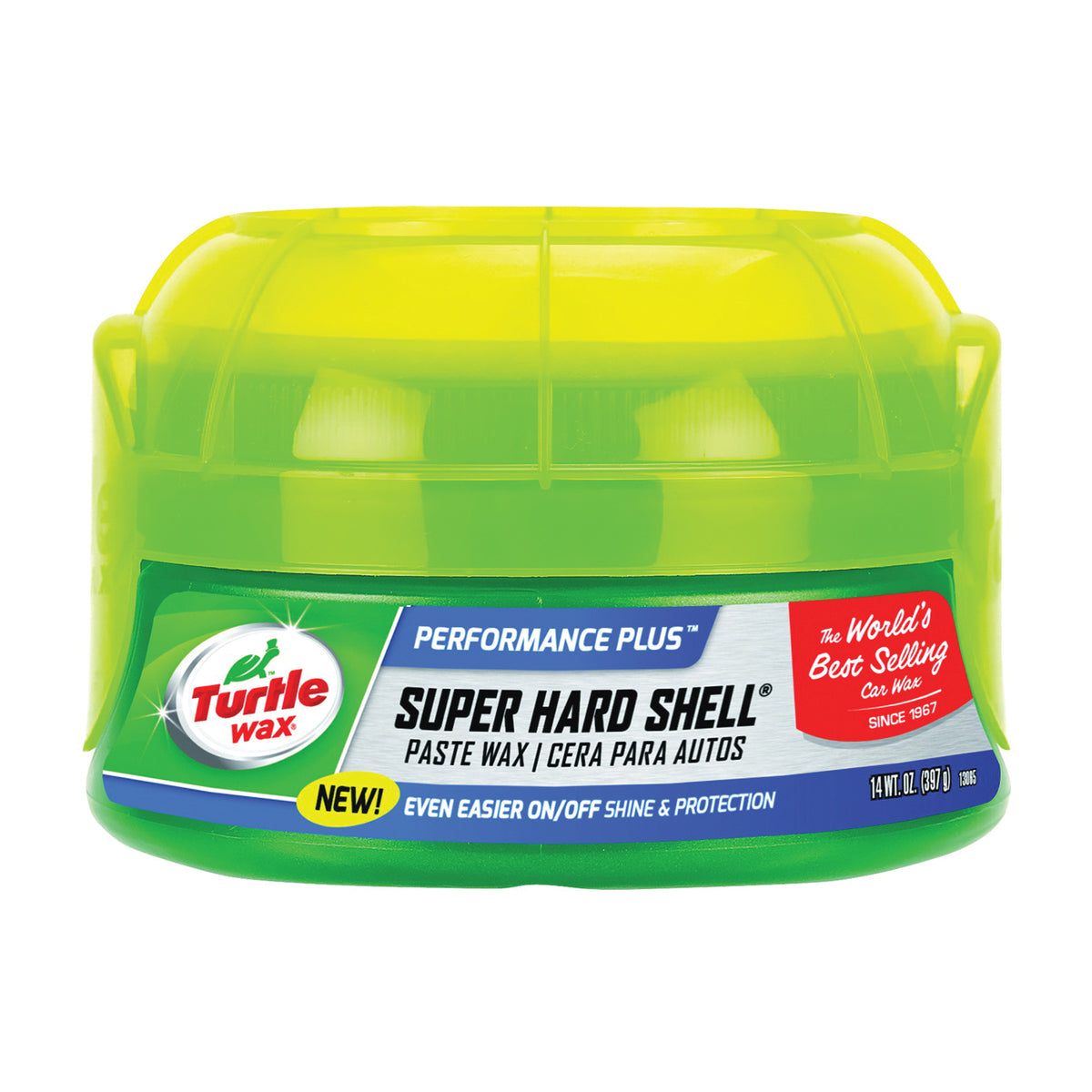 Turtle Wax SUPER HARD SHELL T222 Car Wax, 14 oz, Paste, Typical Solvent