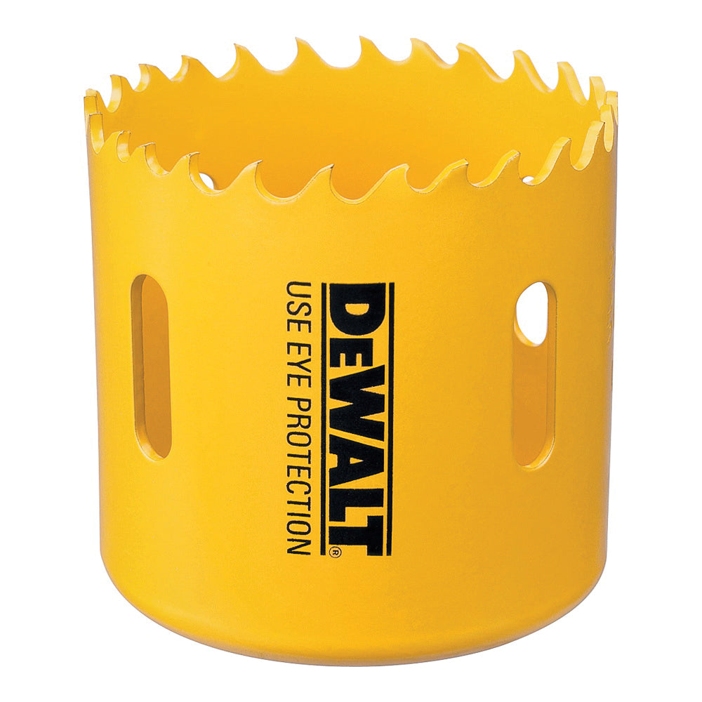 DeWALT D180044 Hole Saw, 2-3/4 in Dia, 1-13/16 in D Cutting, 5/8-18 Arbor, 4/5 TPI, HSS Cutting Edge