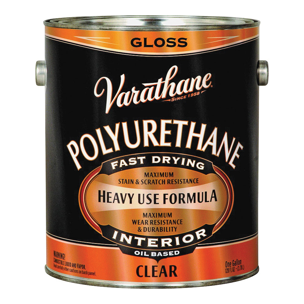VARATHANE 9031 Polyurethane, Gloss, Liquid, Clear, 1 gal, Can