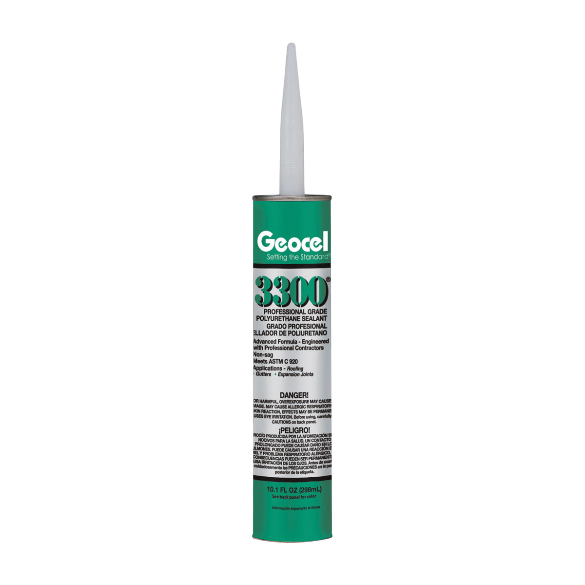 Geocel 3300 Series 68102 Polyurethane Sealant, Gray, Liquid, 10.1 oz Cartridge