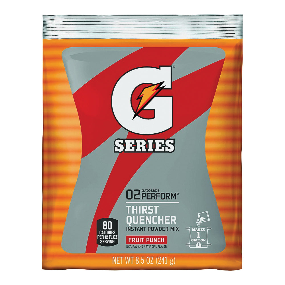 Gatorade 03808 Thirst Quencher Instant Powder Sports Drink Mix, Powder, Fruit Punch Flavor, 8.5 oz Pack