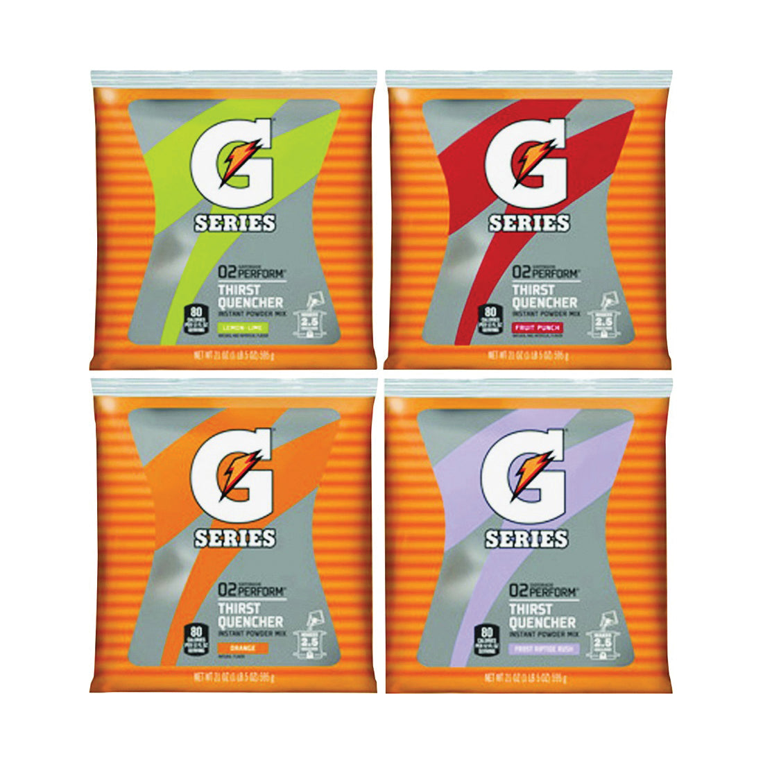 Gatorade 03944 Thirst Quencher Instant Powder Sports Drink Mix, Powder, Assorted Flavor, 21 oz Pack