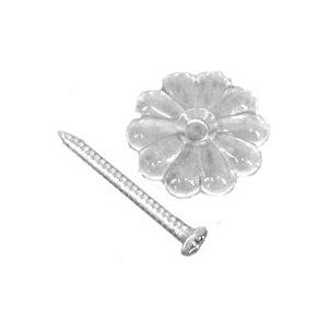 US Hardware D-140B Rosette Button, Plastic