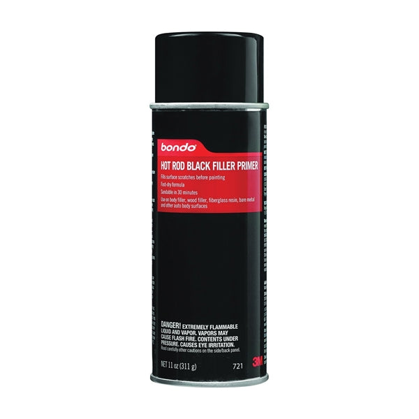 3M Easy Finish 721 Filler Primer, Black, 11 oz