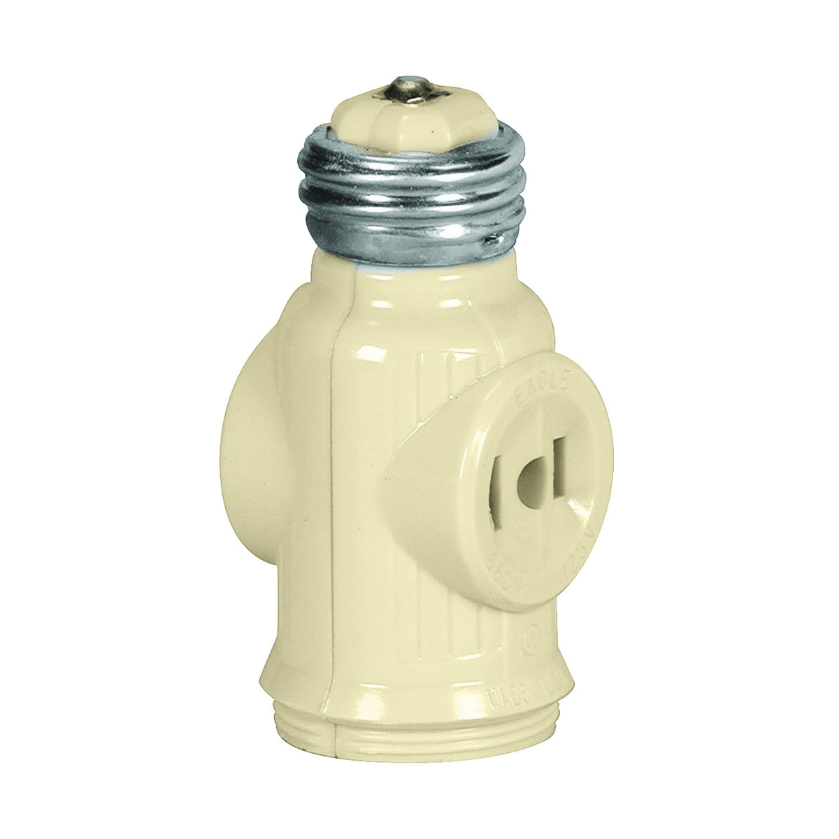 Eaton Wiring Devices 715V-BOX Adapter, 660 W, 2-Outlet, Thermoplastic, Ivory