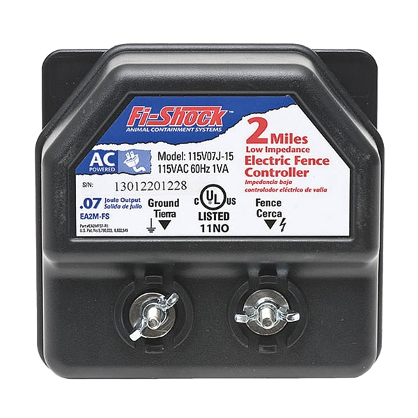 Zareba Fi-Shock EA2M-FS Low-Impedance Energizer, 0.07 J Output Energy, 110/120 V