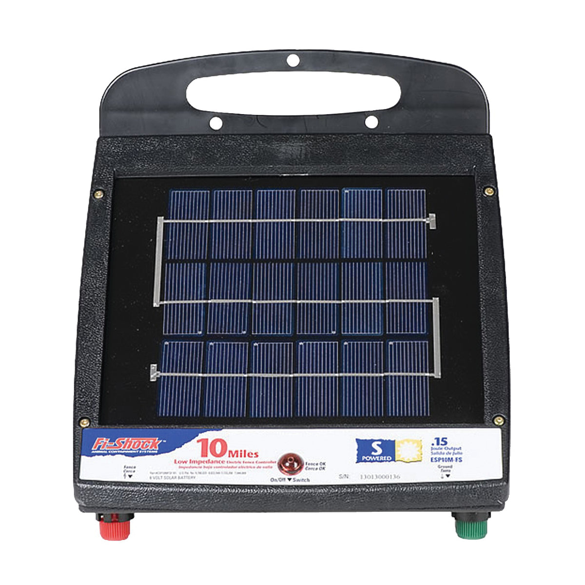 Zareba Fi-Shock ESP10M-FS Fence Charger, 0.15 J Output Energy, 9.5 kV Output