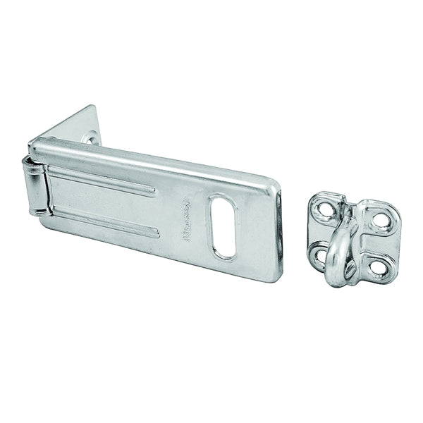 Master Lock 703D Hasp, 3-1/2 in L, 1-1/4 in W, Steel, Zinc, 11/32 in Dia Shackle