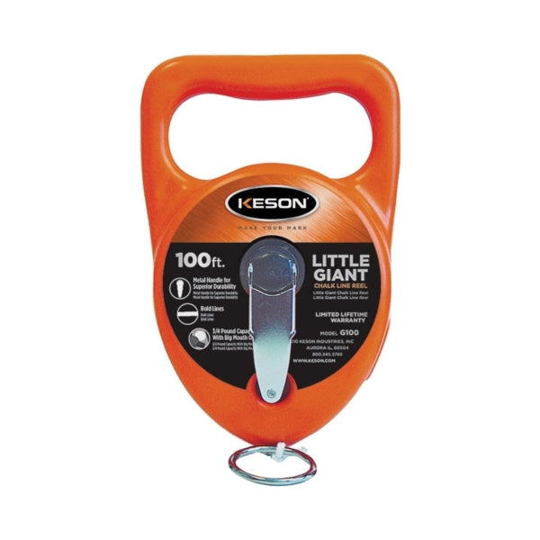 KESON G100 Chalk Line Reel, 100 ft L Line