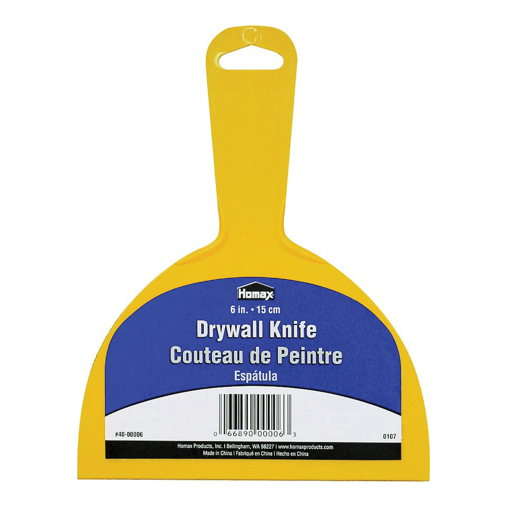 Homax 40-00006 Knife, 6 in W Blade, Polystyrene Blade, Taping Blade