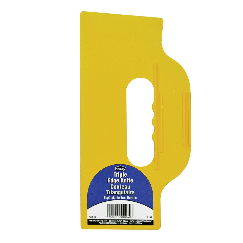 Homax 00040 Knife, 10 in W Blade, Polystyrene Blade, Three-Edge Blade