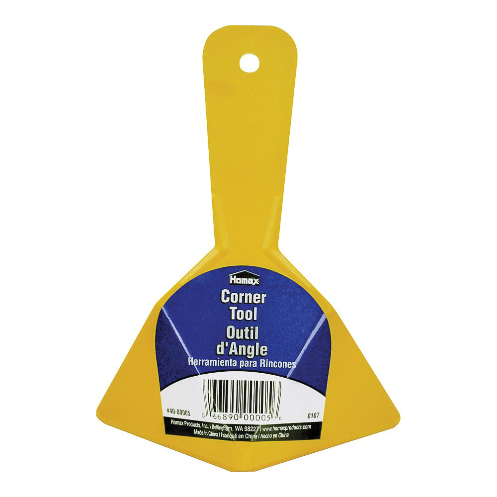 Homax EZ-SEAMER Series 40-00005 Corner Tool, Plastic Blade, Straight End Blade, Polypropylene Handle