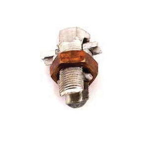nVent ERICO ESBP2/0 Split Bolt Connector, #8 to 2/0 Wire, Silicone Bronze Alloy, Tin-Coated
