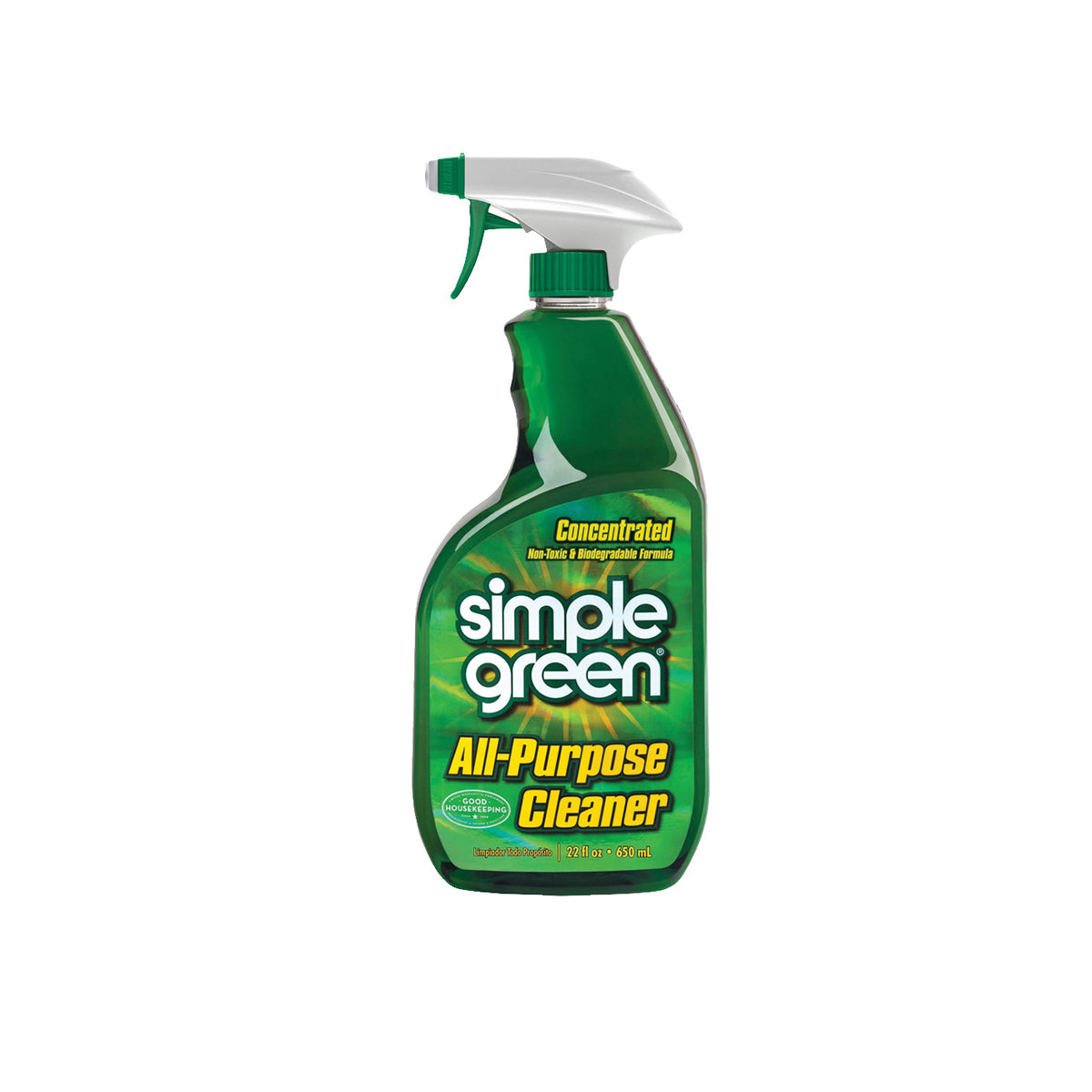 Simple Green 2710001213013 All-Purpose Cleaner, 24 oz Spray Dispenser, Liquid, Sassafras, Green
