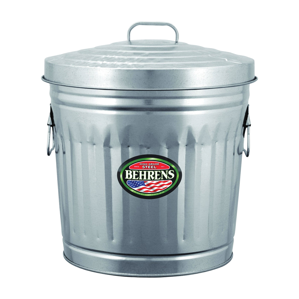 Behrens 6210 Trash Can, 10 gal Capacity, Steel