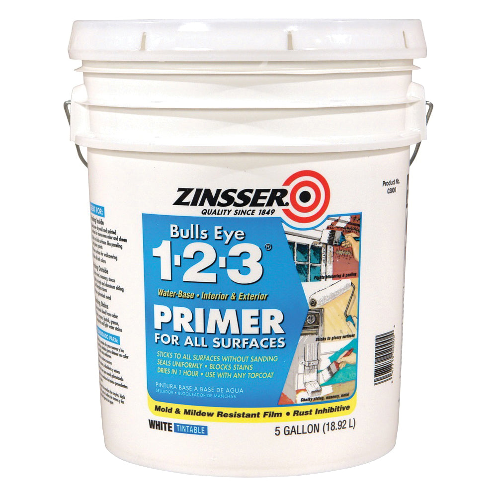 ZINSSER 02000 Primer, White, 5 gal