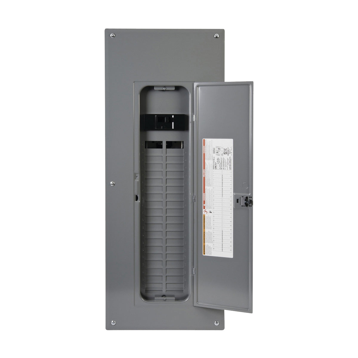 Square D HOM4080M200PC Load Center, 80 -Pole, 200 A, 40 -Space, Plug-On Neutral, NEMA 1 Enclosure