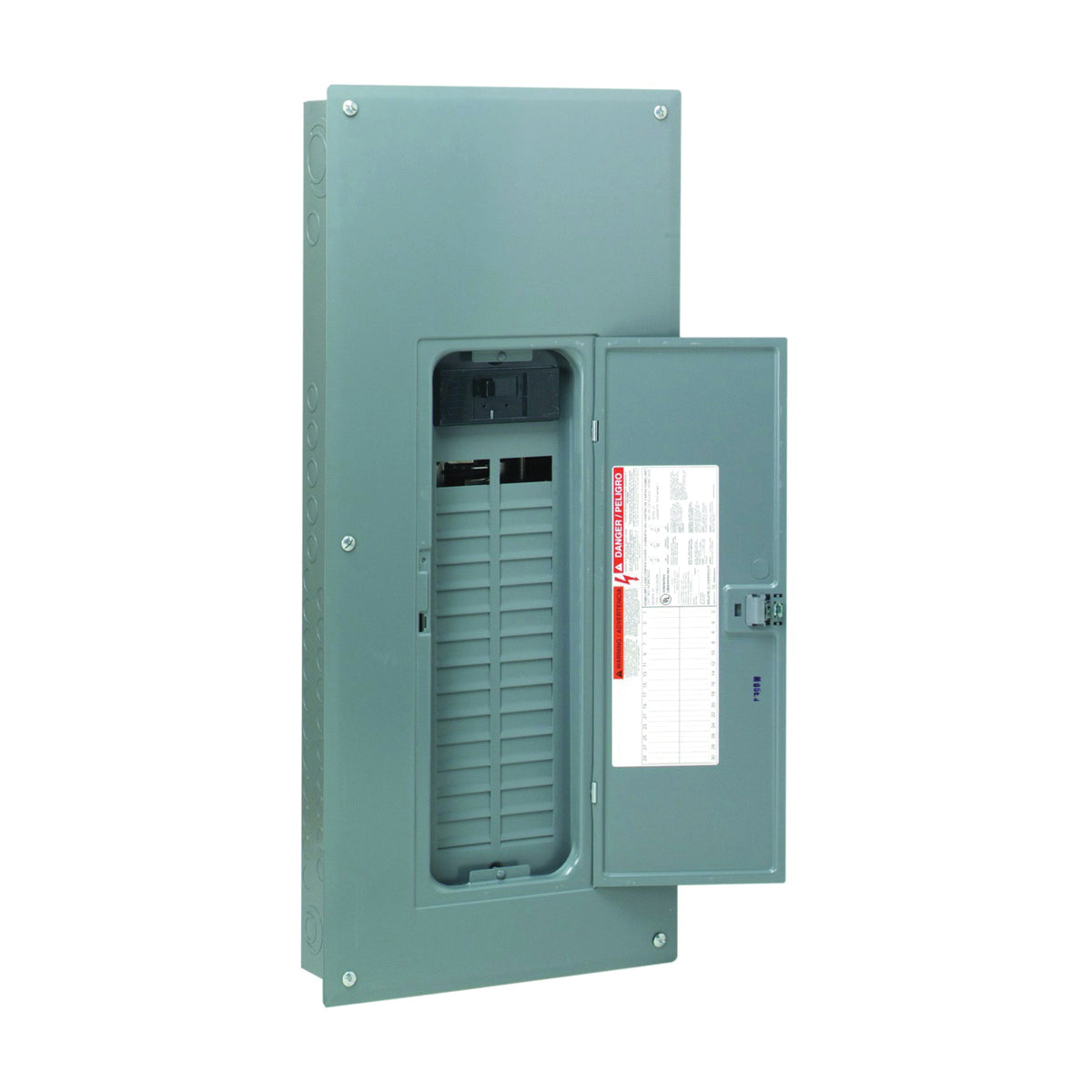 Square D HOM3060M200PC Load Center, 60 -Pole, 200 A, 30 -Space, 60 -Circuit, Plug-On Neutral, NEMA 1 Enclosure