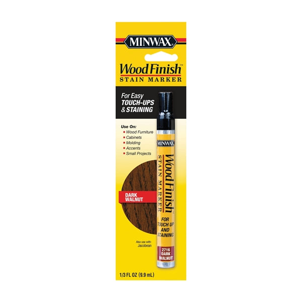 Minwax Wood Finish 63487000 Stain Marker, Dark Walnut, Liquid, 0.33 oz