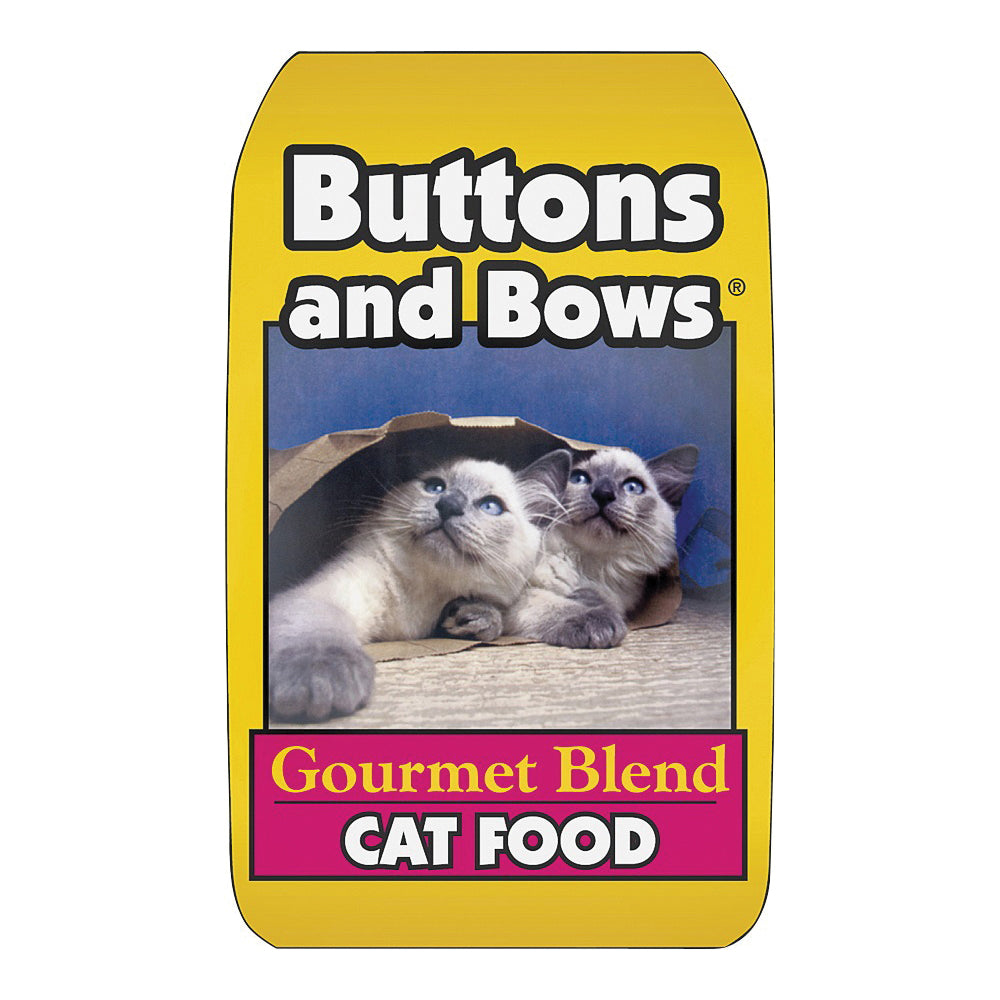 Buttons and Bows 10226 Cat Food, CHICKEN, TURKEY, SALMON AND OCEAN FISH Flavor, 18 lb Bag