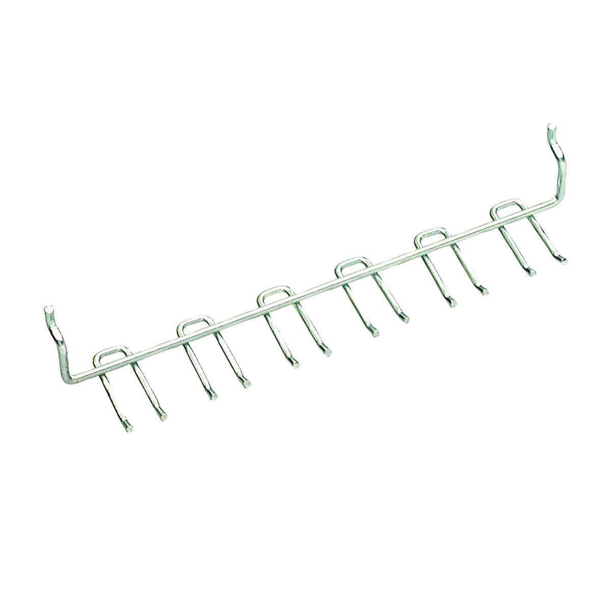 CRAWFORD 18888 Peg Hook Rack, Steel, Silver, Zinc