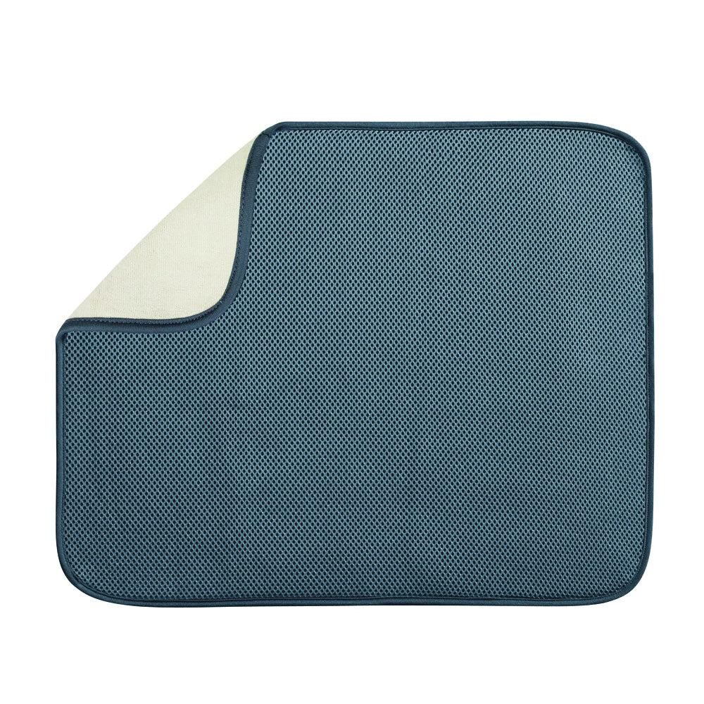 INTERDESIGN 40132 Drying Mat, 18 in L, 16 in W, Microfiber Terry/Polyester
