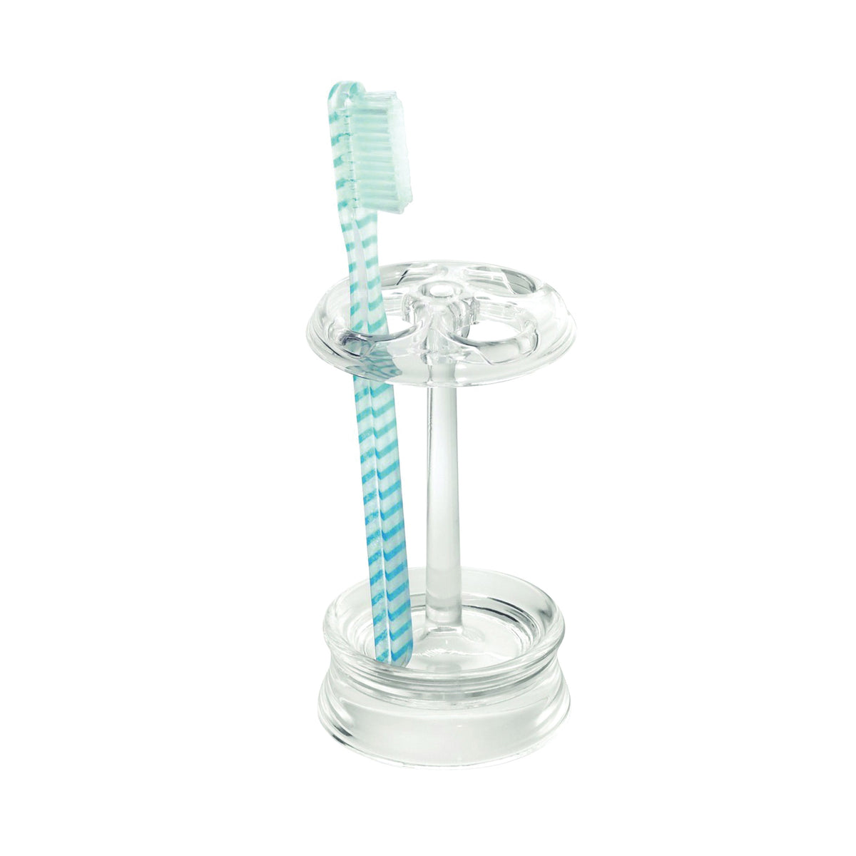 iDESIGN 45320 Toothbrush Stand, Plastic, Clear