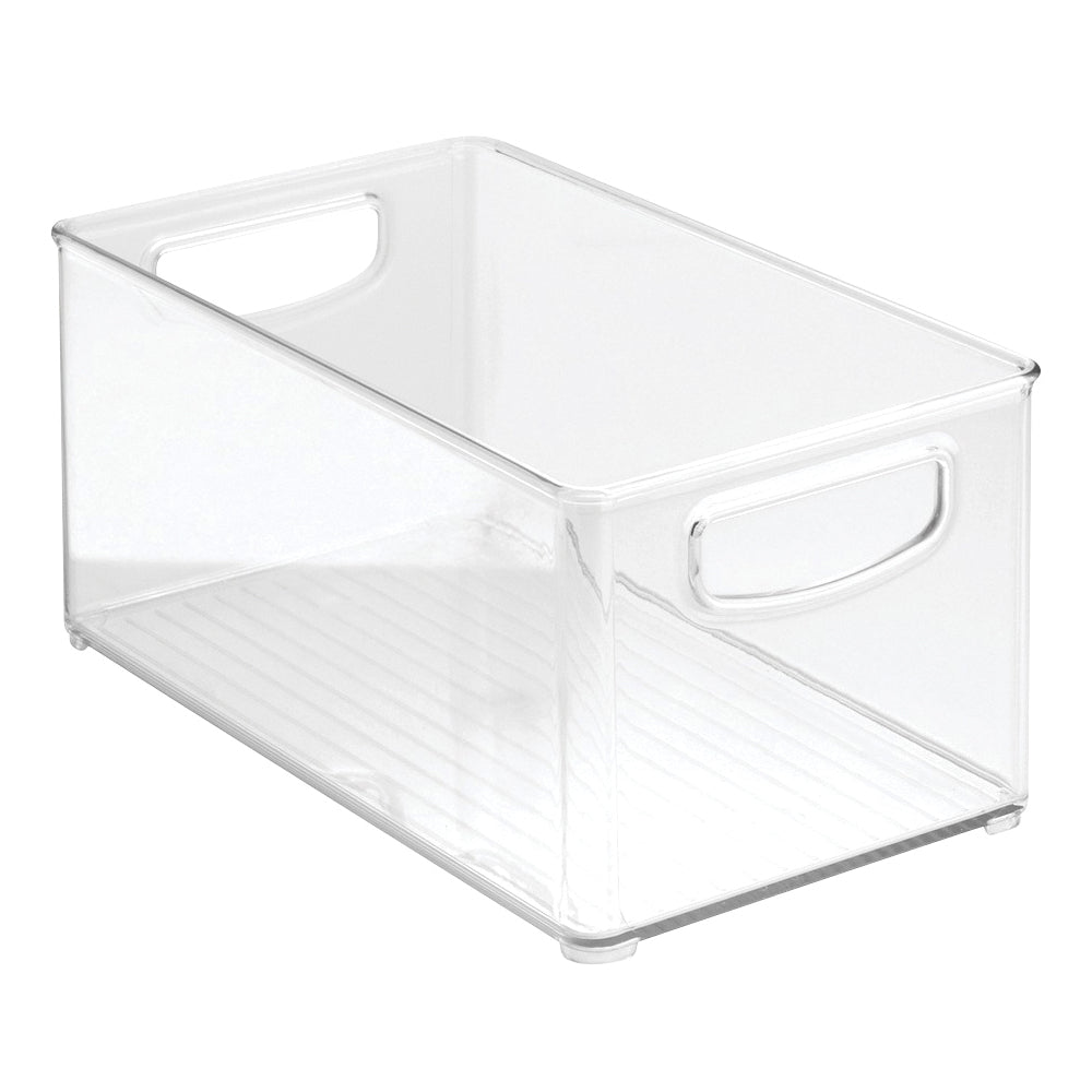 iDESIGN 64530 Stackable Kitchen Bin, Plastic, Clear, 6 in W, 5 in H, 10 in L