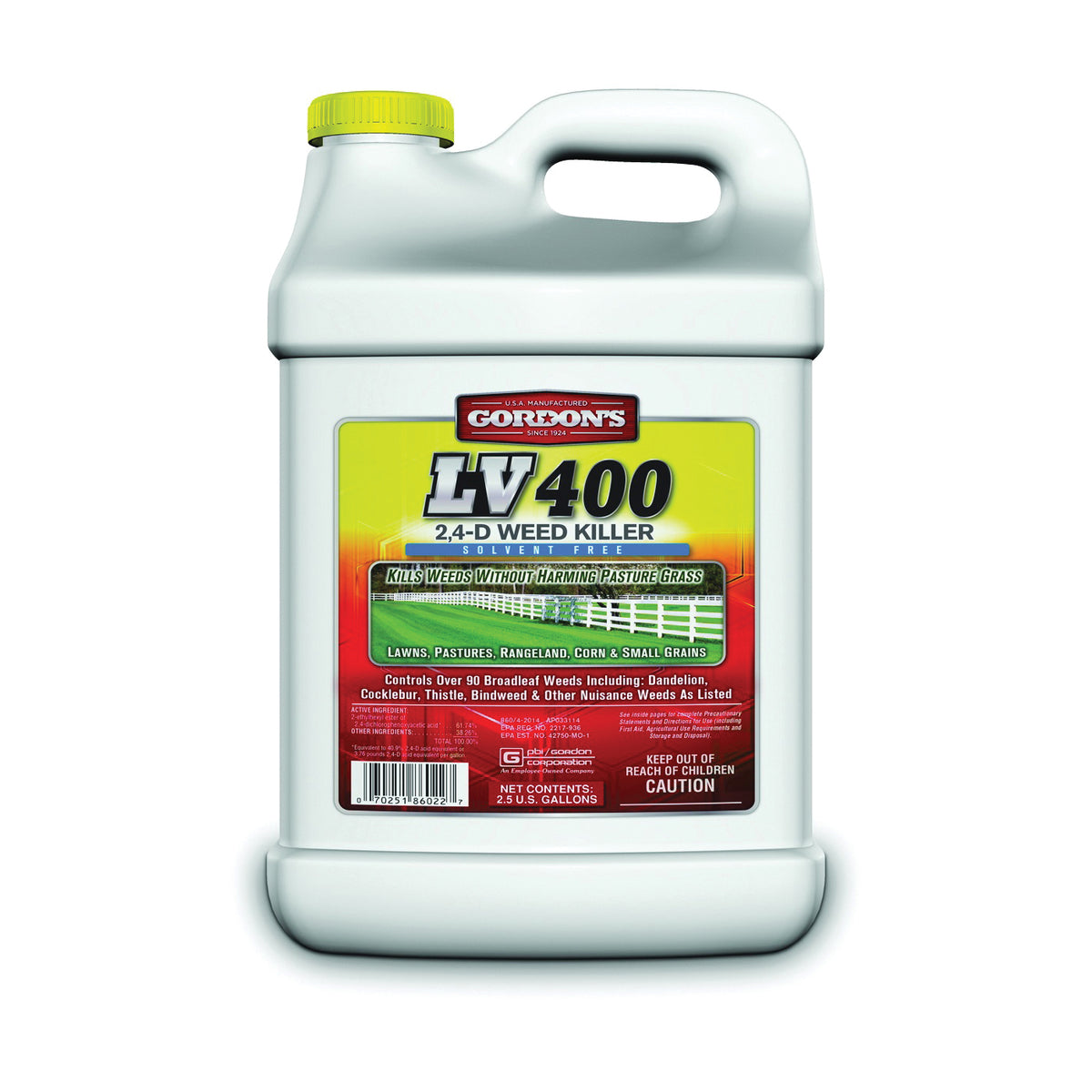 Gordon's 8601122 Weed Killer, Liquid, Spray Application, 2.5 gal