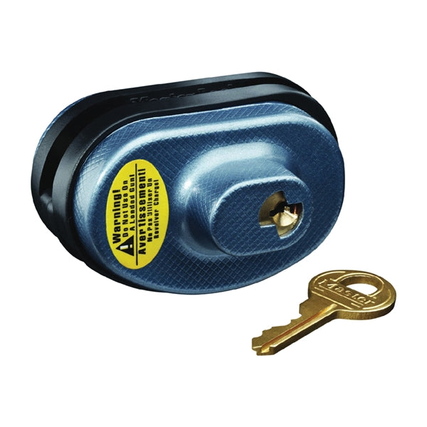 Master Lock 90DSPT Gun Trigger Lock, Keyed Different Key, Steel/Zinc Body, 2 in W Body